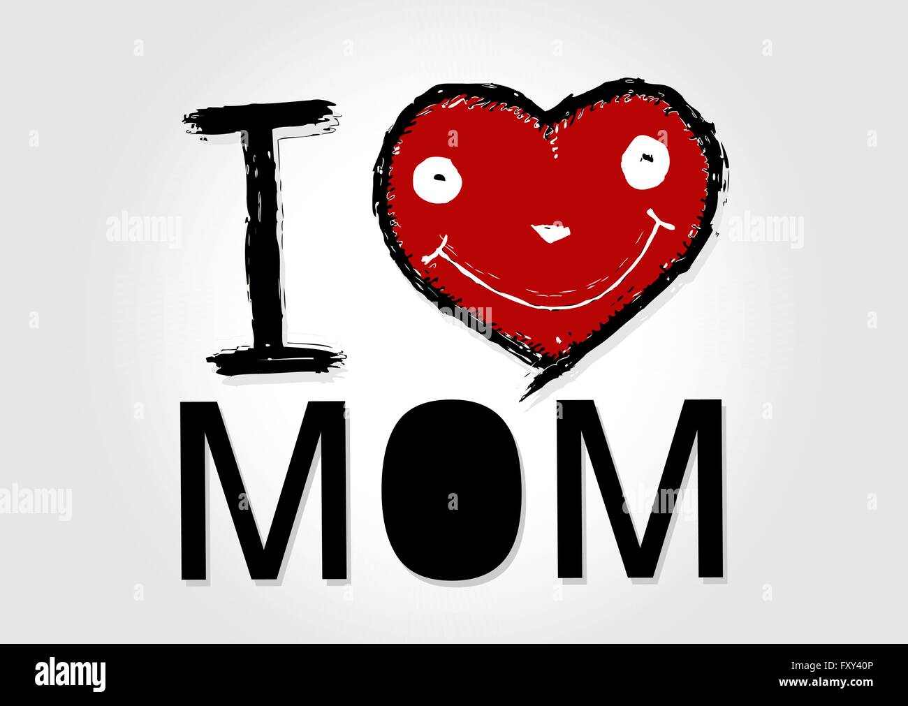 I love you mom vector vectors hi-res stock photography and images