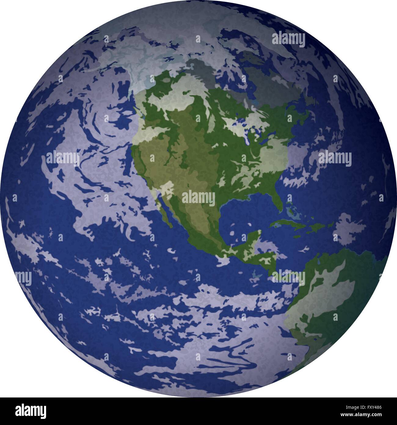 Planet Earth, isolated on white Stock Vector Image & Art - Alamy