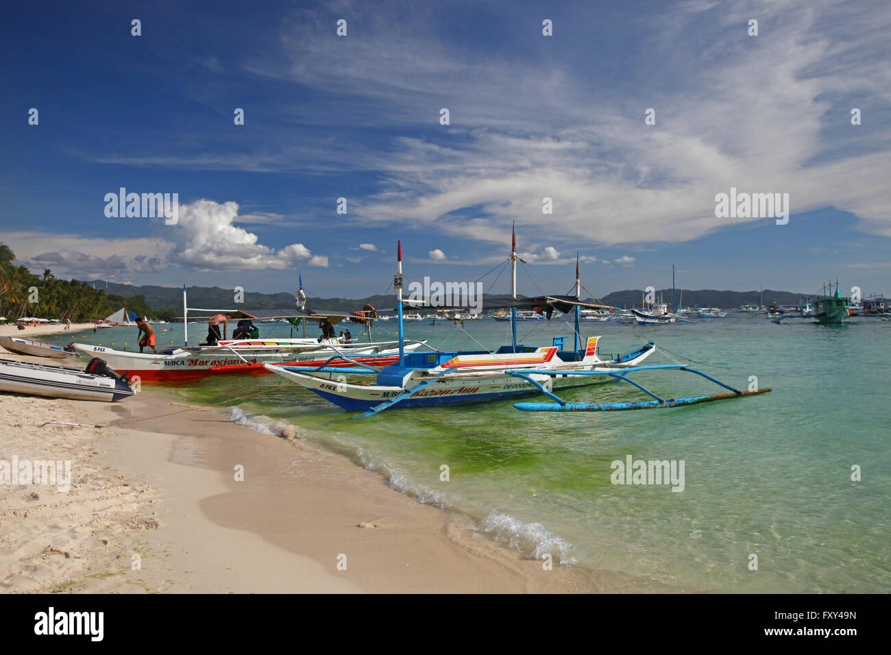 Boracay boats hi-res stock photography and images - Alamy