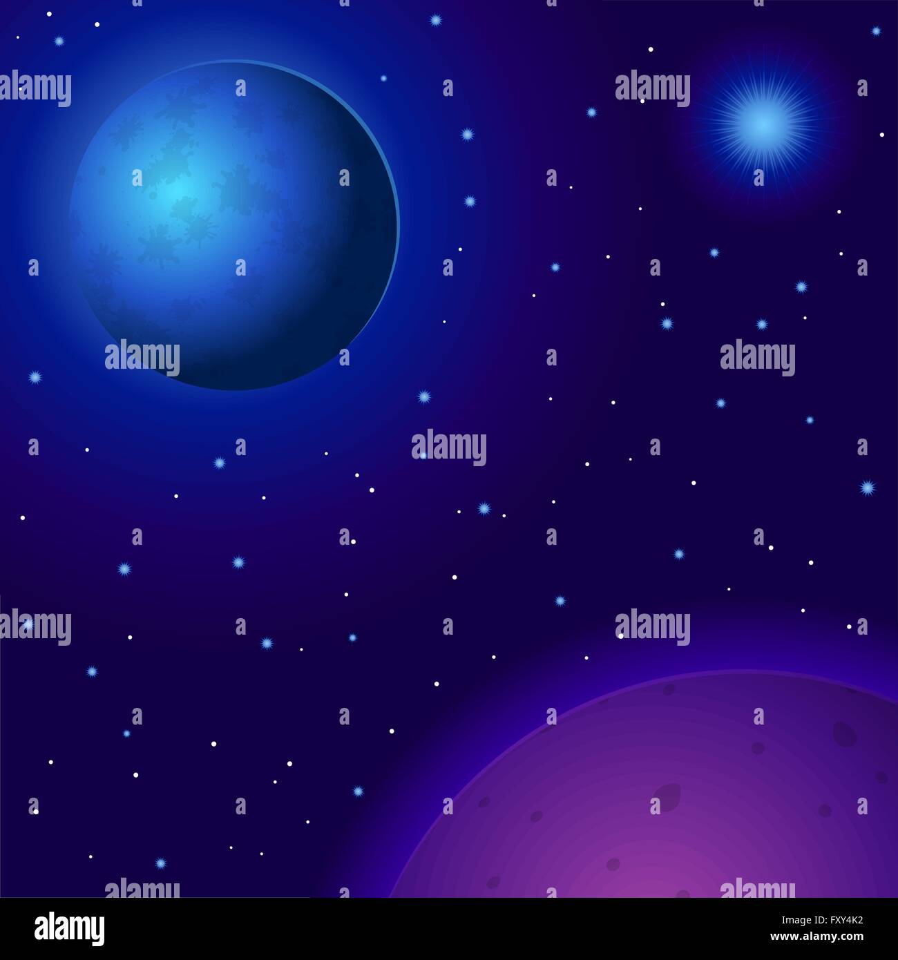 Space, planets and stars Stock Vector Image & Art - Alamy