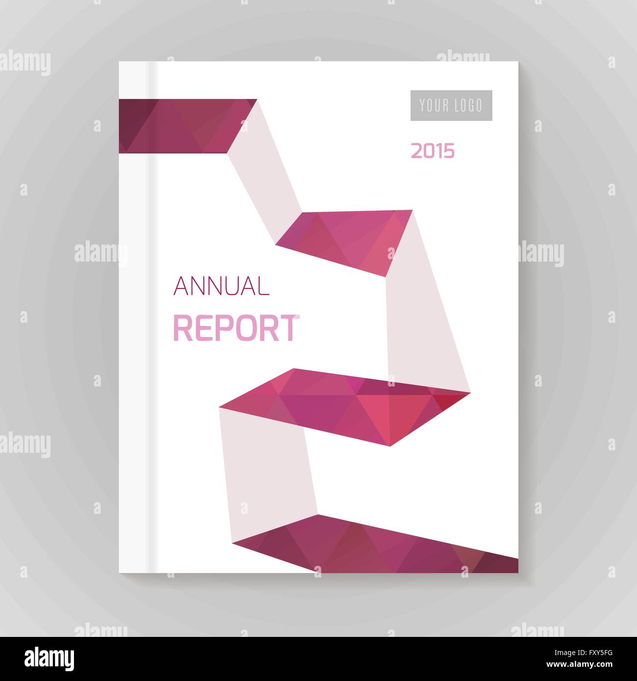 Annual Report Cover vector illustration Stock Vector Image & Art Alamy