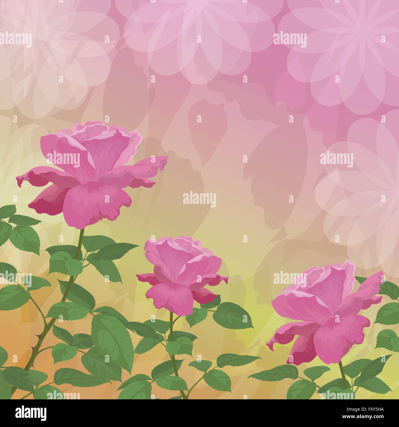 Holiday background with flower rose Stock Vector Image & Art - Alamy
