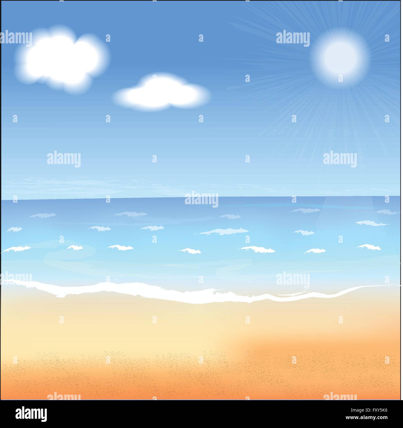 summer vector illustration Stock Vector Image & Art - Alamy