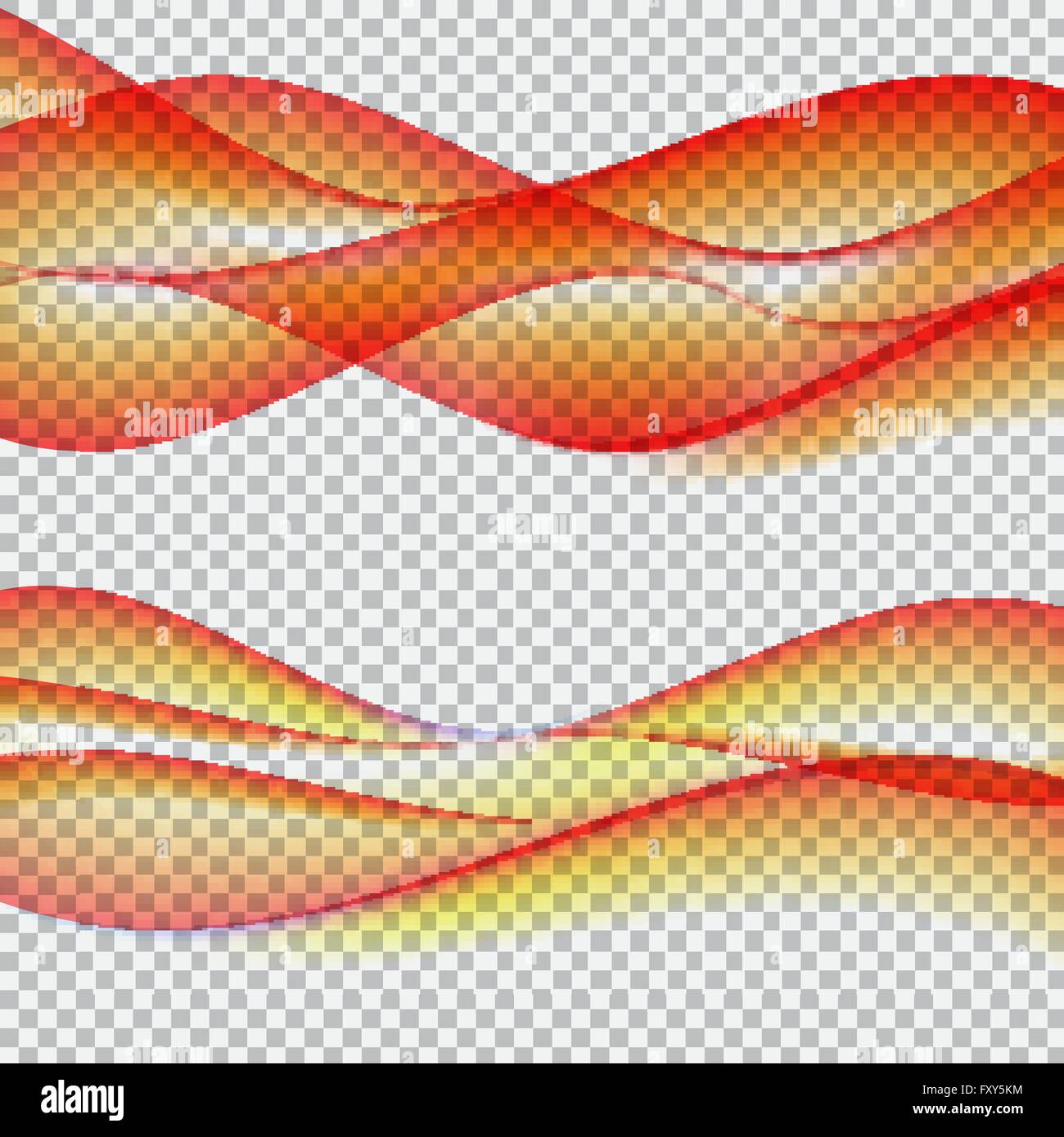 Abstract Wave Set on Transparent Background. Vector Illustratio Stock ...