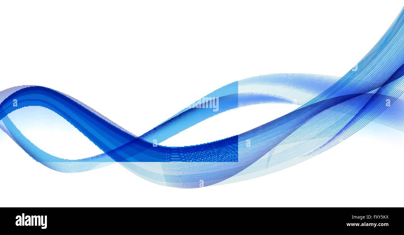 Abstract Wave Set on White Background. Vector Illustration Stock Vector ...