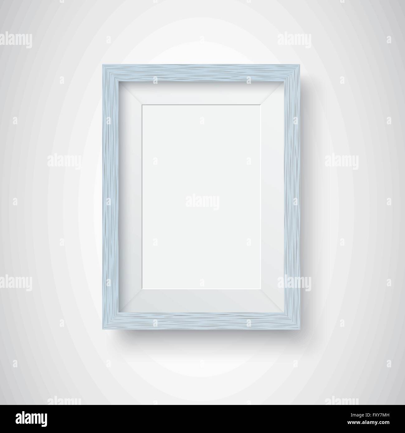 Wooden picture frame Stock Vector