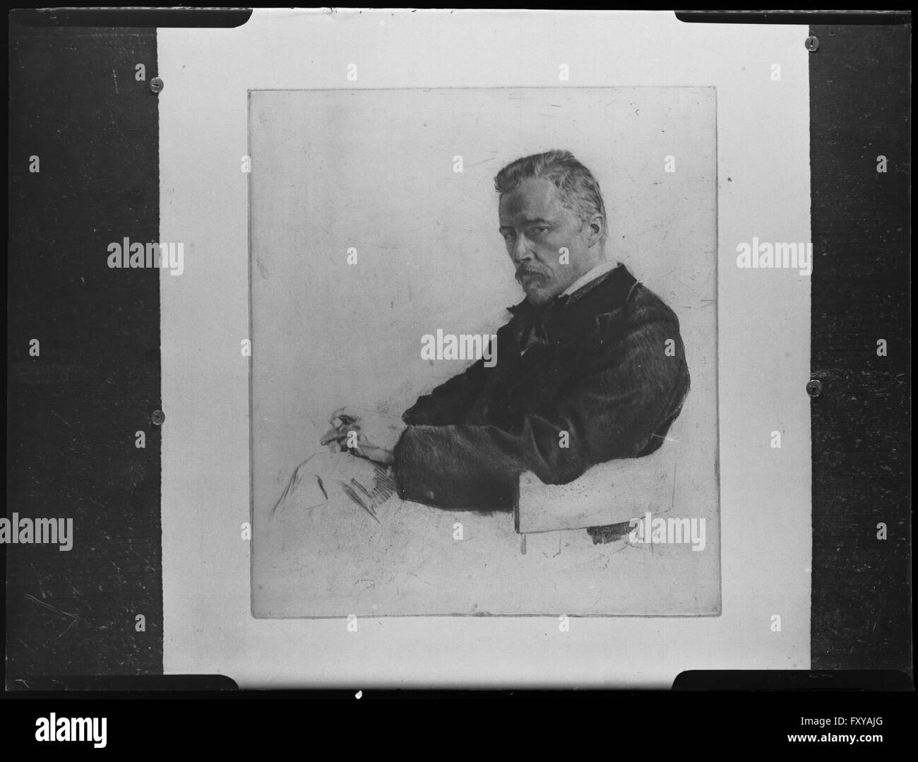 Reprografie eines Bildnisses von Hugo Wolf (18601903 Stock Photo Alamy