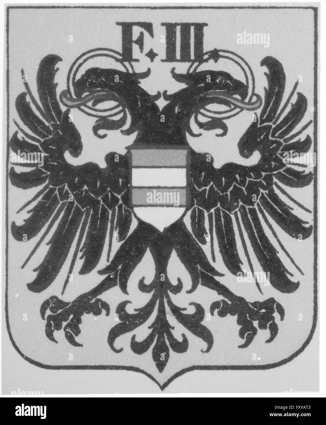 Wappen von Brünn 1904 Stock Photo