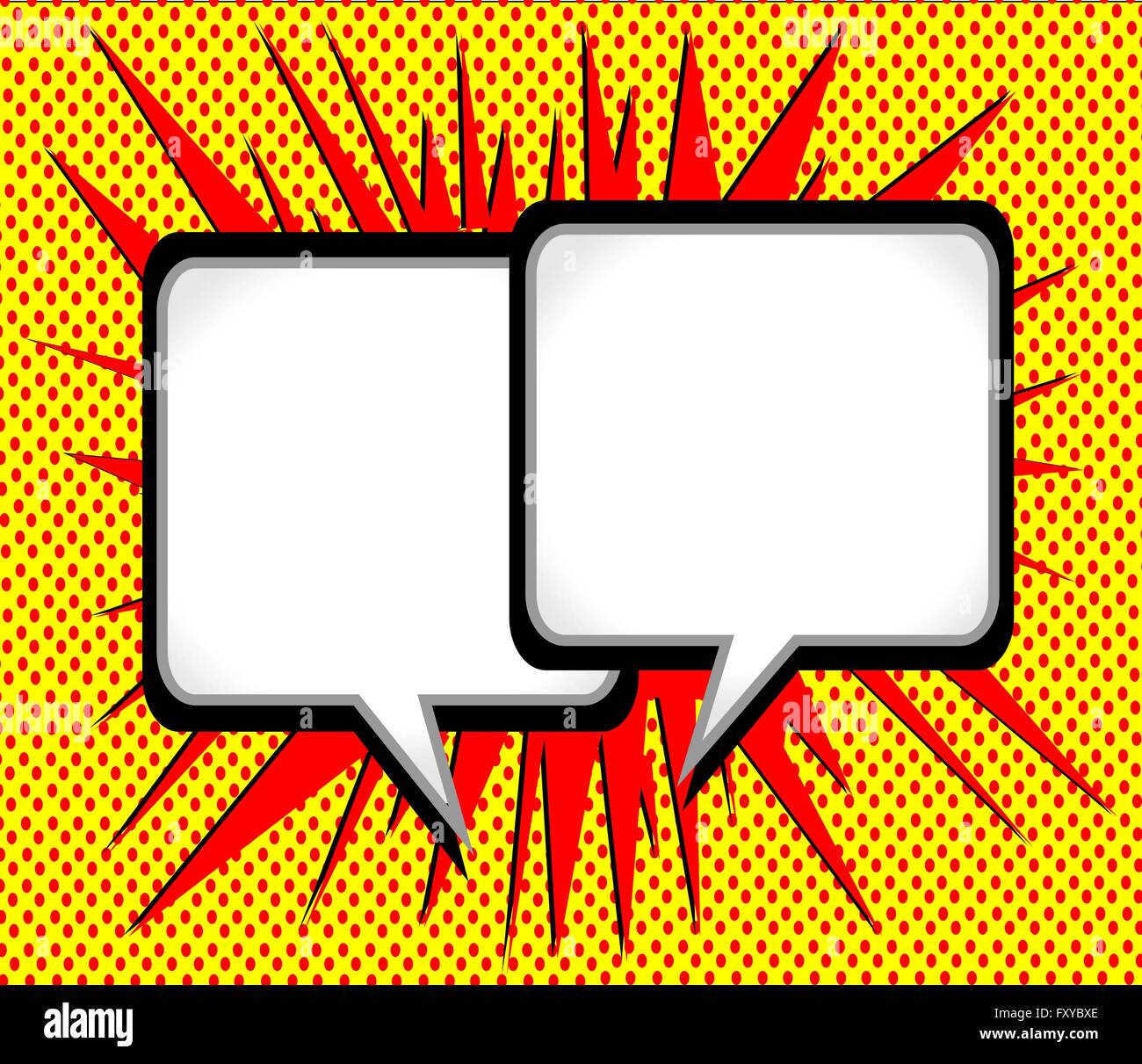 Speech Bubble Pop Art Stock Vector Image & Art - Alamy