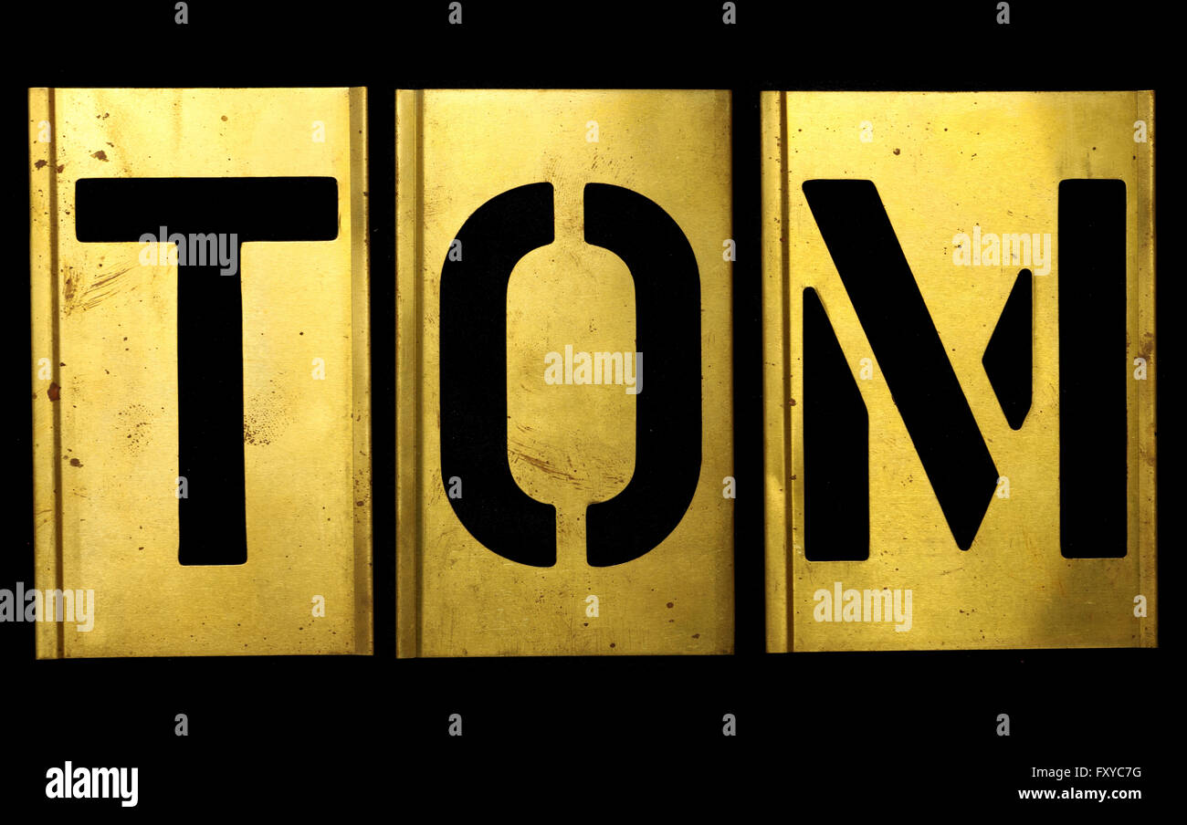 Tom font hi-res stock photography and images - Alamy