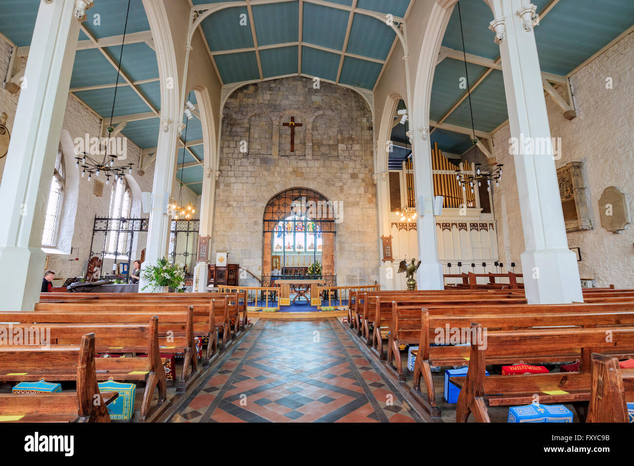Southampton, APR 11: The historical Saint Michael's Church on APR 11, 2016 at Southampton, UK Stock Photo