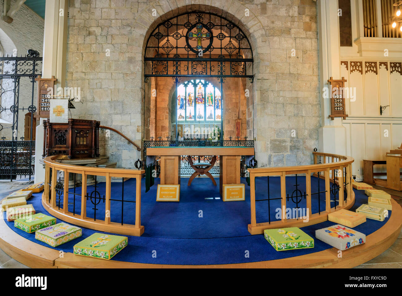 Southampton, APR 11: The historical Saint Michael's Church on APR 11, 2016 at Southampton, UK Stock Photo