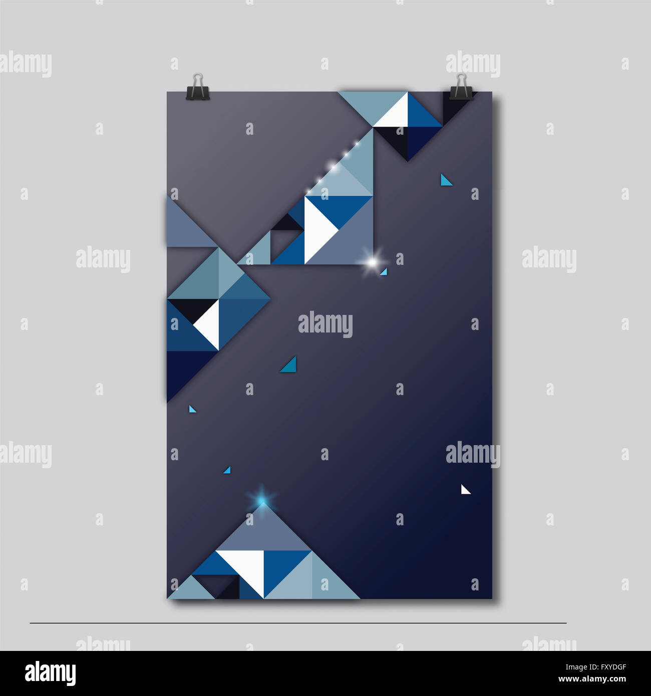 Design with triangle patterns Stock Photo - Alamy
