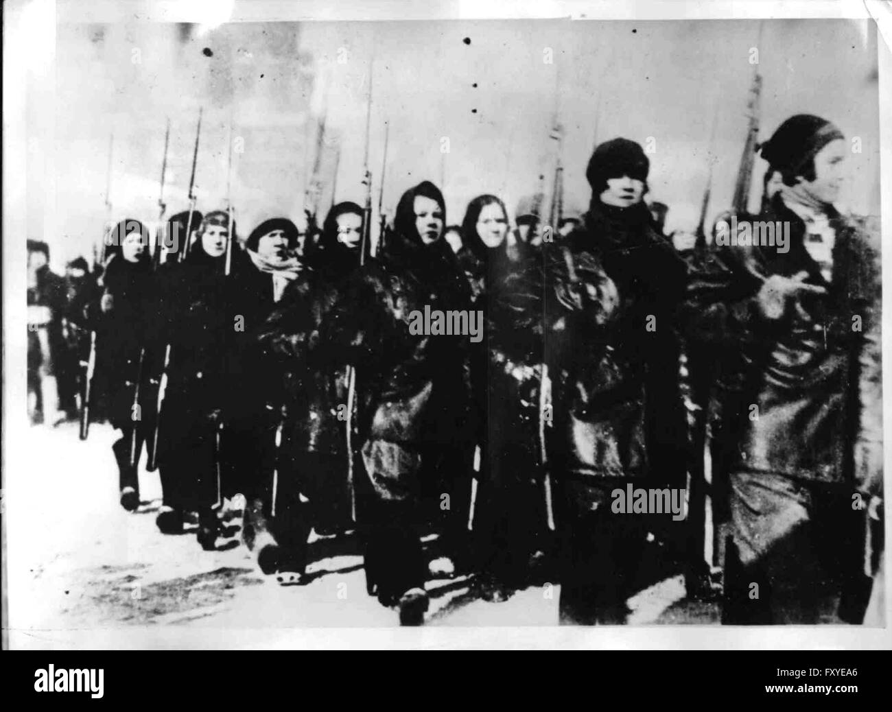 Frauen-Bataillon Stock Photo