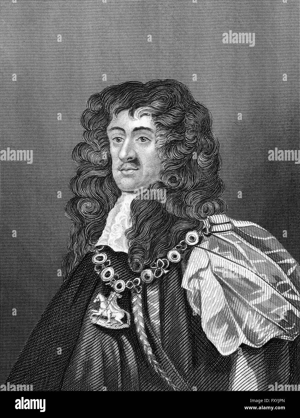Charles II, Karl III, 1630 - 1685, king of England, Scotland and Ireland Stock Photo