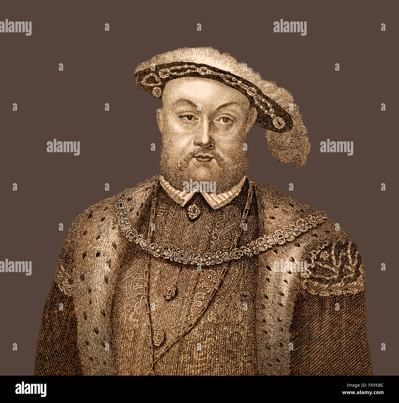 Henry VIII,  1491-1547, King of England Stock Photo