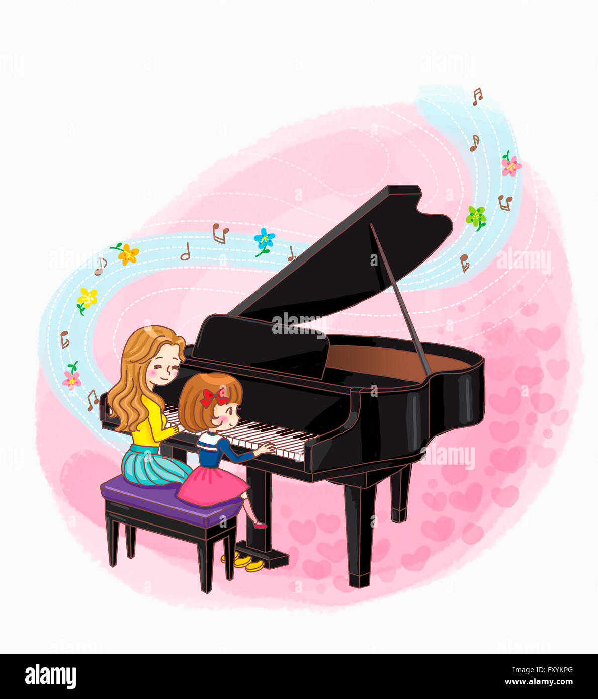 Piano pose Cut Out Stock Images & Pictures - Alamy