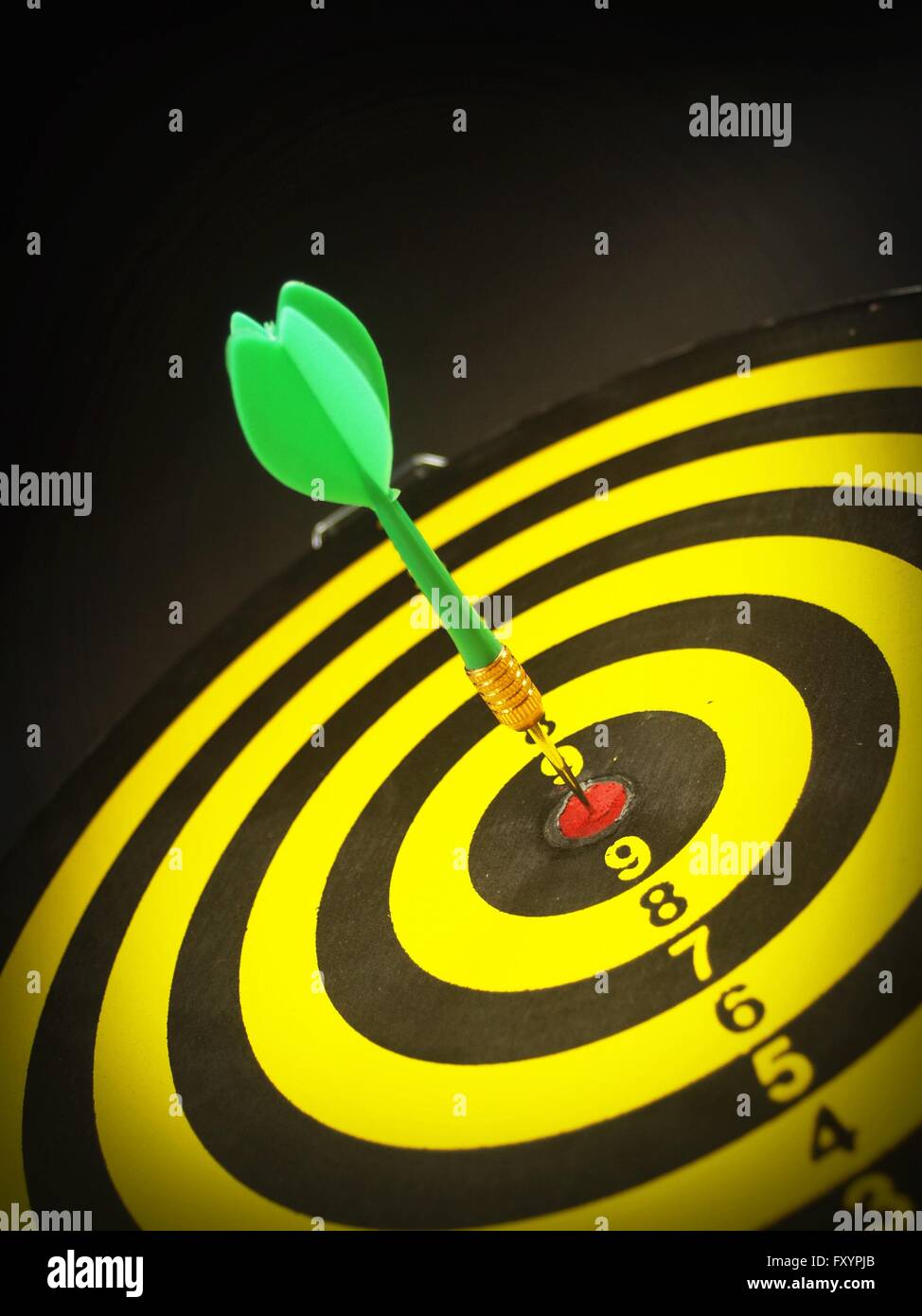 Dartboard target aim goal achievement concept Stock Photo Alamy