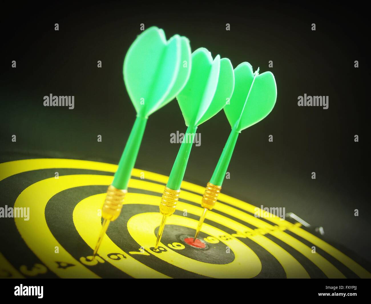 Dartboard target aim goal achievement concept Stock Photo Alamy