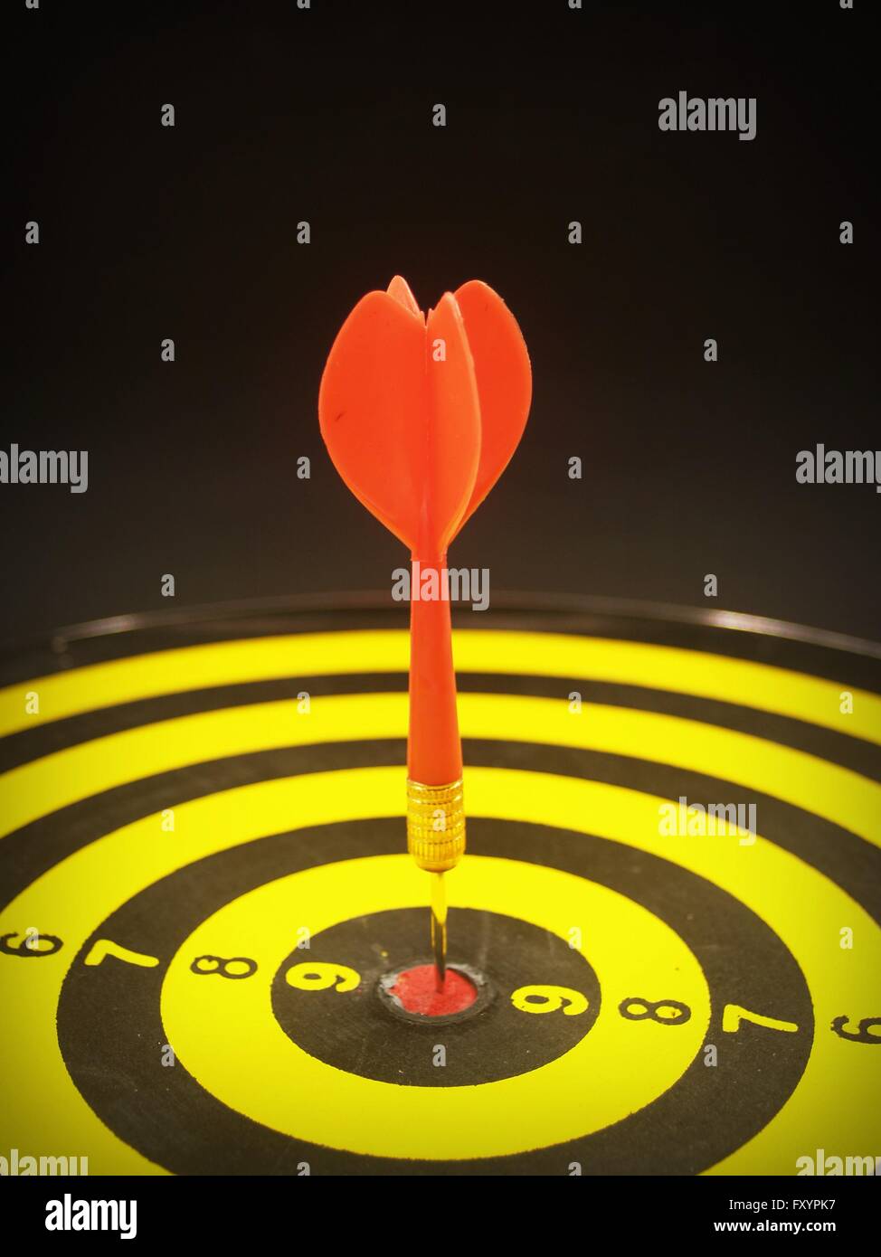 Dartboard target aim goal achievement concept Stock Photo Alamy