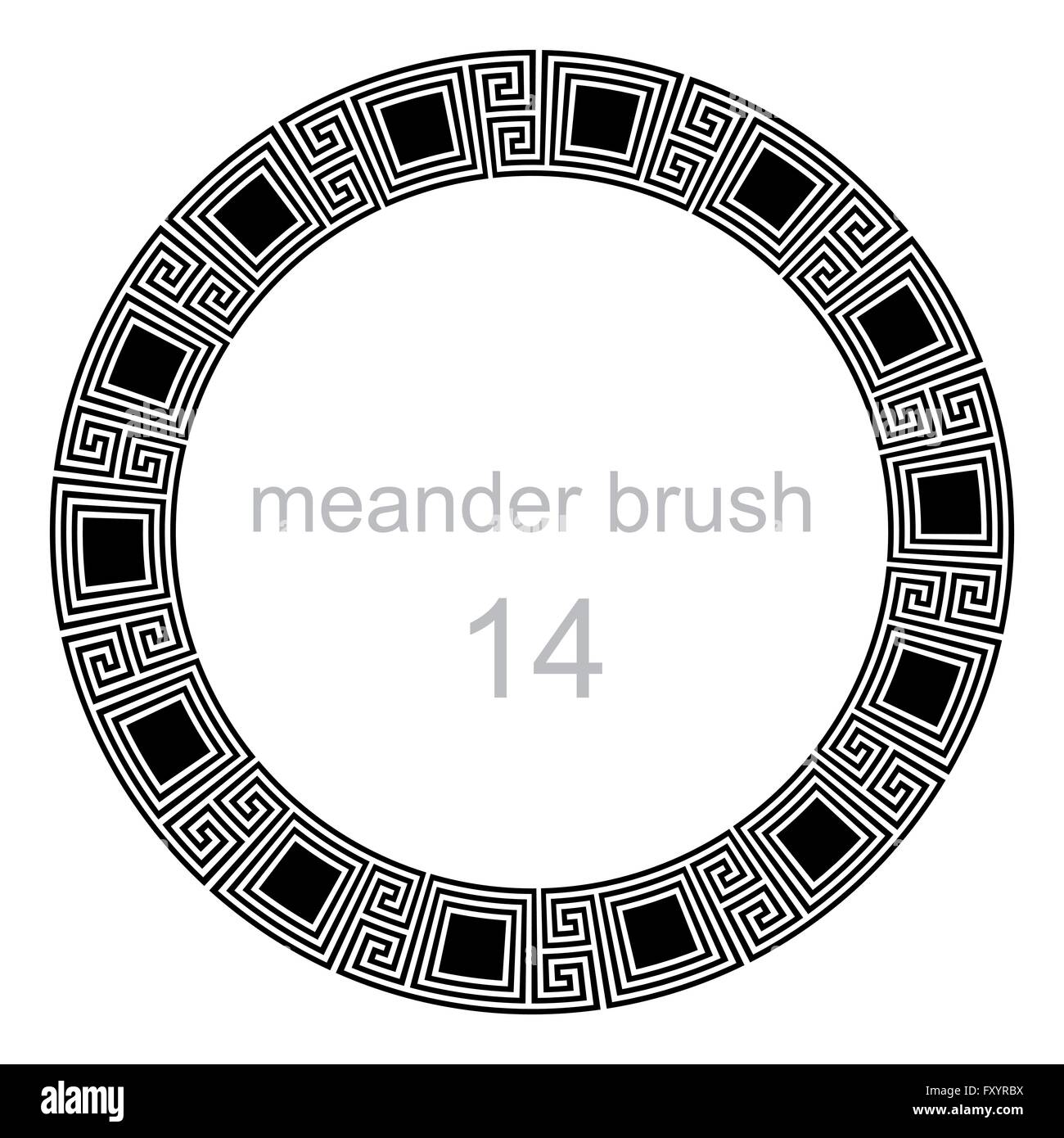 Twist pattern ancient meander hi-res stock photography and images - Alamy