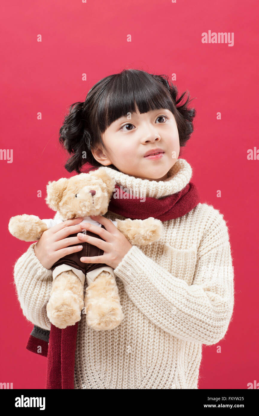 Child holding teddy bear hi-res stock photography and images - Alamy