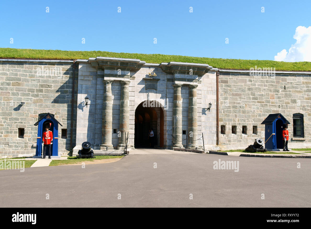 Quebec City, Canada - August 15, 2008: The Citadelle of Quebec City was a military installation and residence. Stock Photo