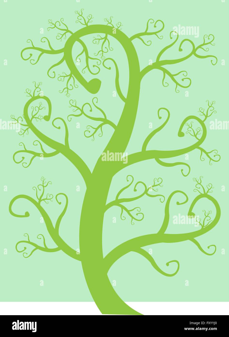 Set of trees with leaves Stock Vector Image & Art - Alamy