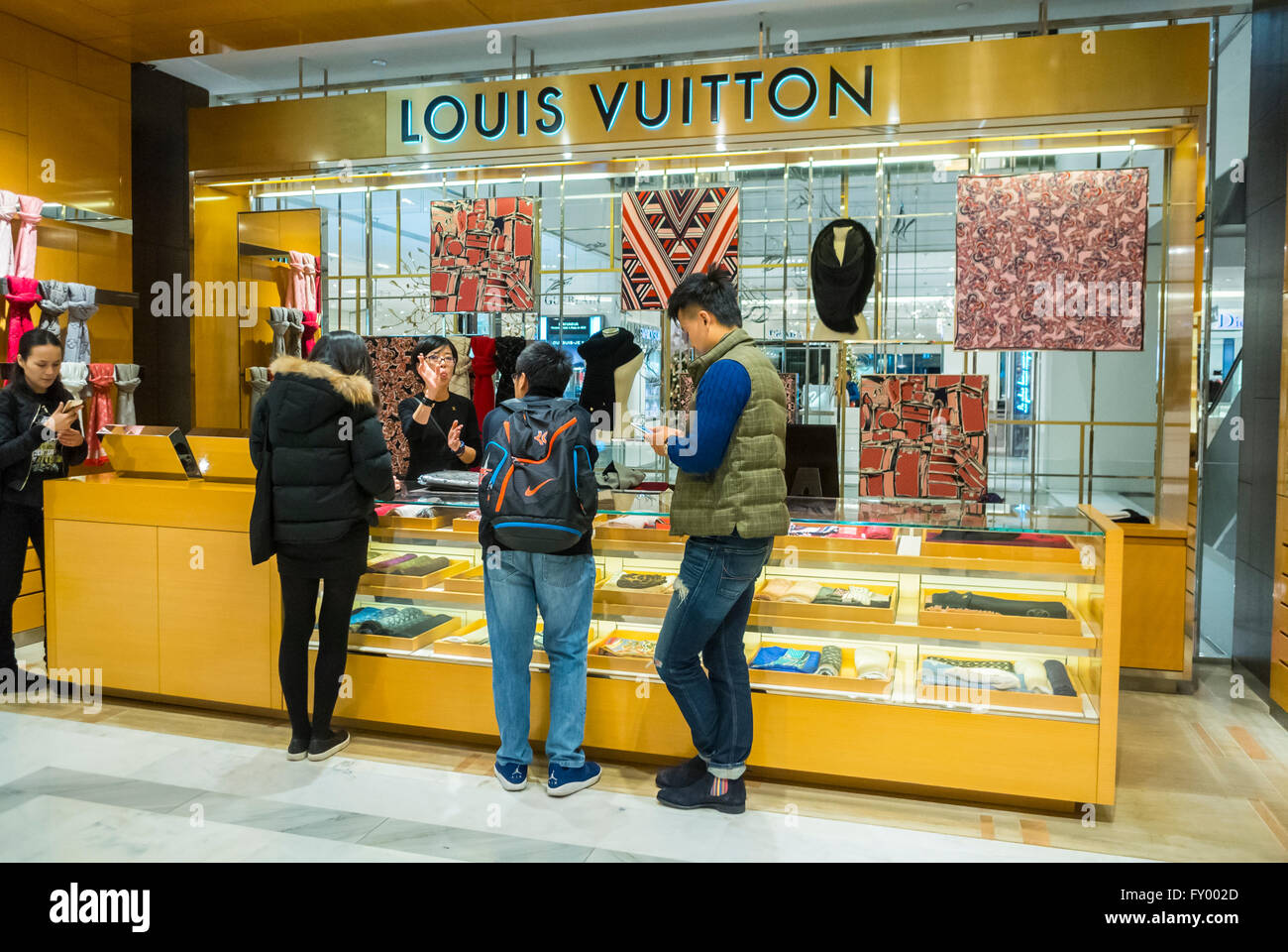 Paris, France, Chinese Tourists Shopping inside Luxury Shop