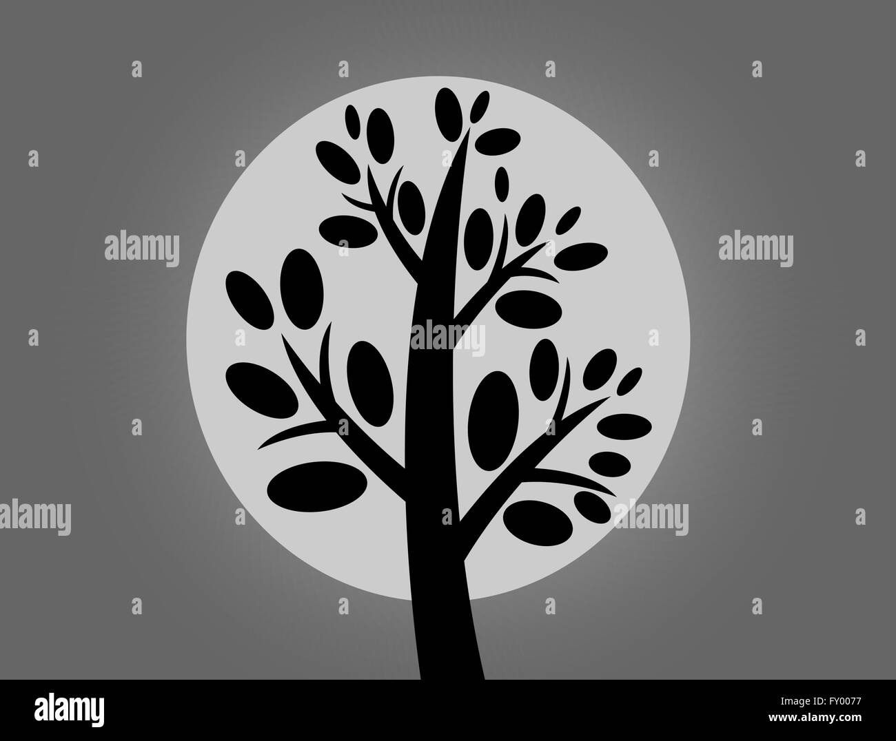 Set Of Trees With Leaves Stock Vector Image Art Alamy