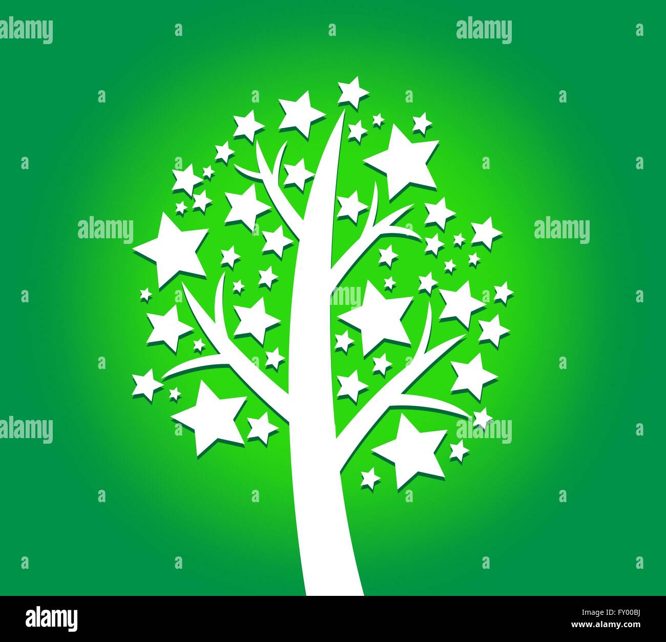 Set of trees with leaves Stock Vector Image & Art - Alamy