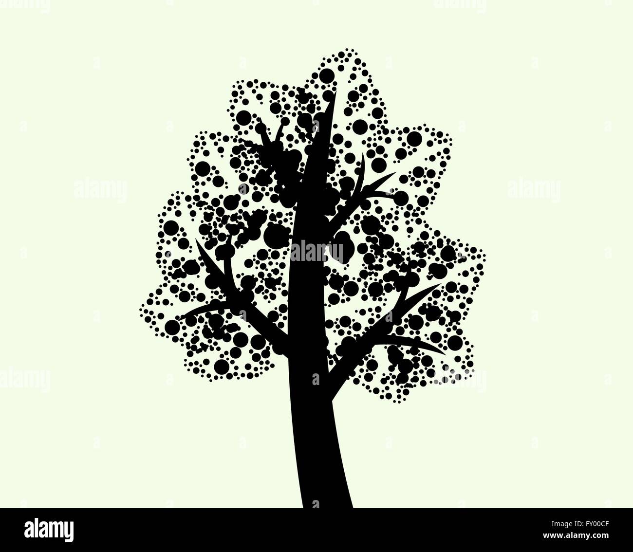 Set of trees with leaves Stock Vector Image & Art - Alamy