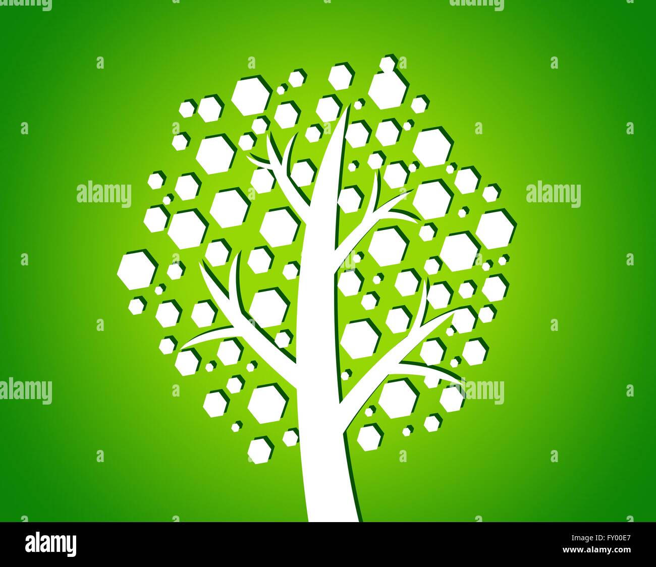 Set of trees with leaves Stock Vector Image & Art - Alamy