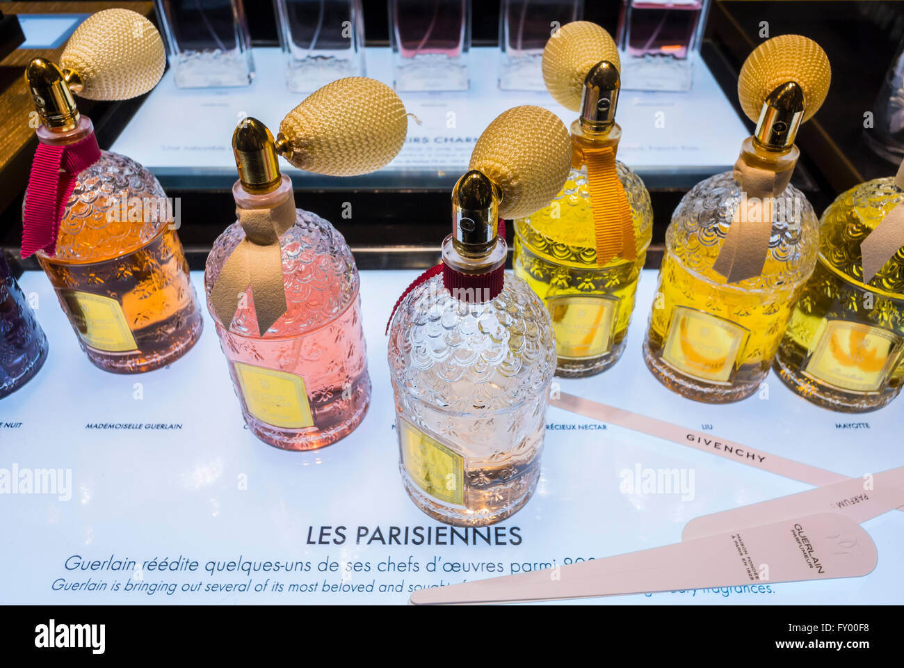 Shopping perfume in galeries lafayette hi-res stock photography