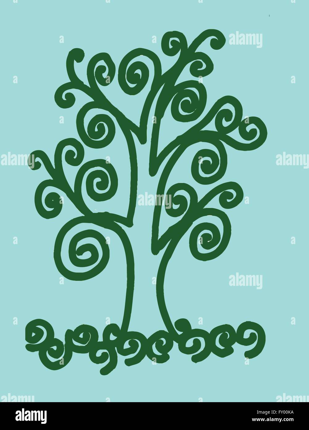 trees with leaves Stock Vector Image & Art - Alamy