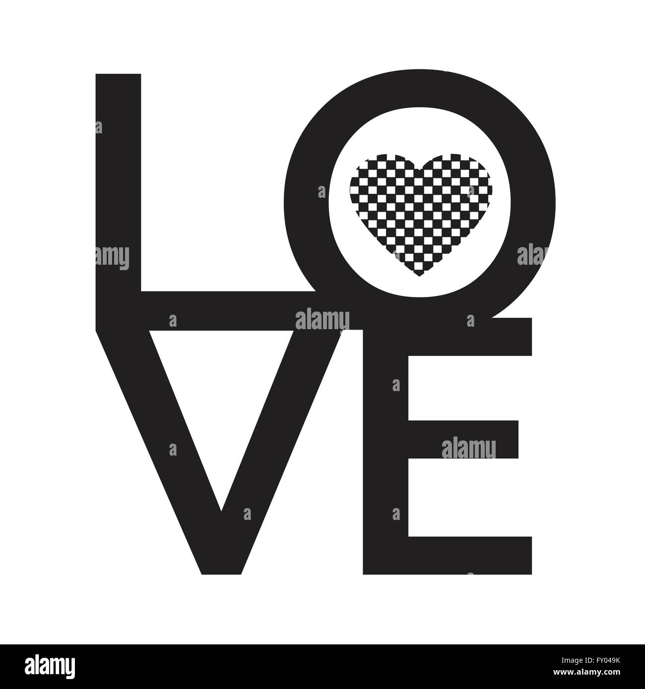 Font Type , LOVE Happy Valentines day card Stock Vector Image & Art - Alamy