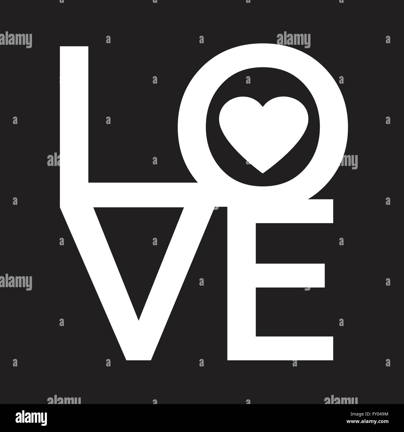 Font Type , LOVE Happy Valentines day card Stock Vector Image & Art - Alamy
