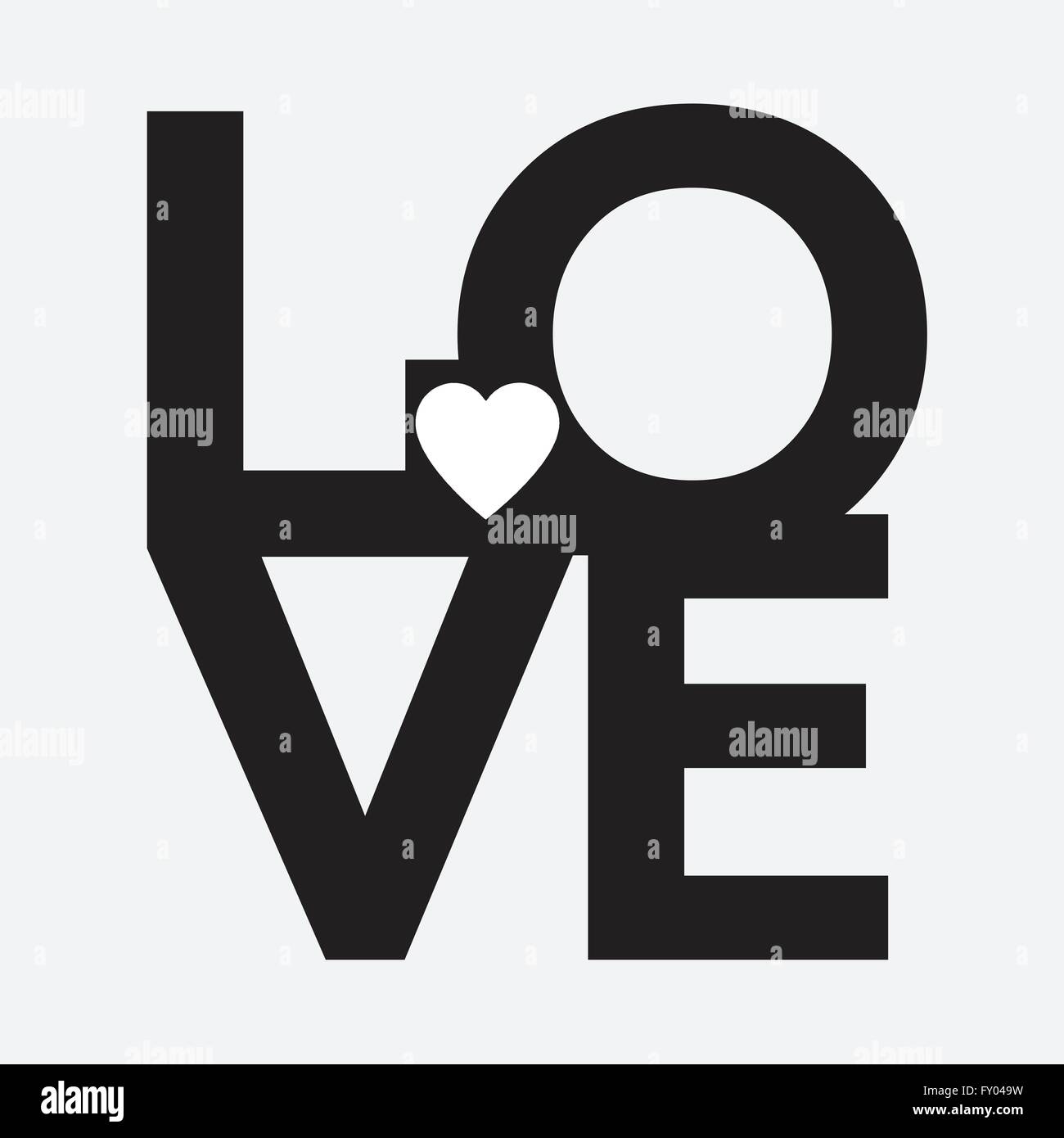 Font Type , LOVE Happy Valentines day card Stock Vector Image & Art - Alamy