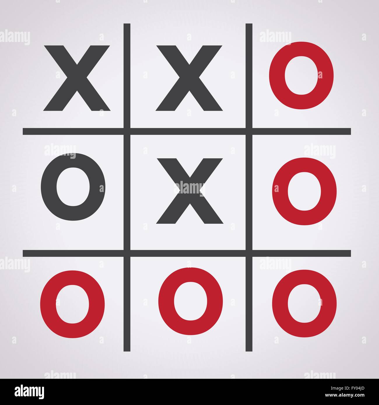 tic tac toe XO game , tic, tac, toe, x, game, o Stock Vector Image