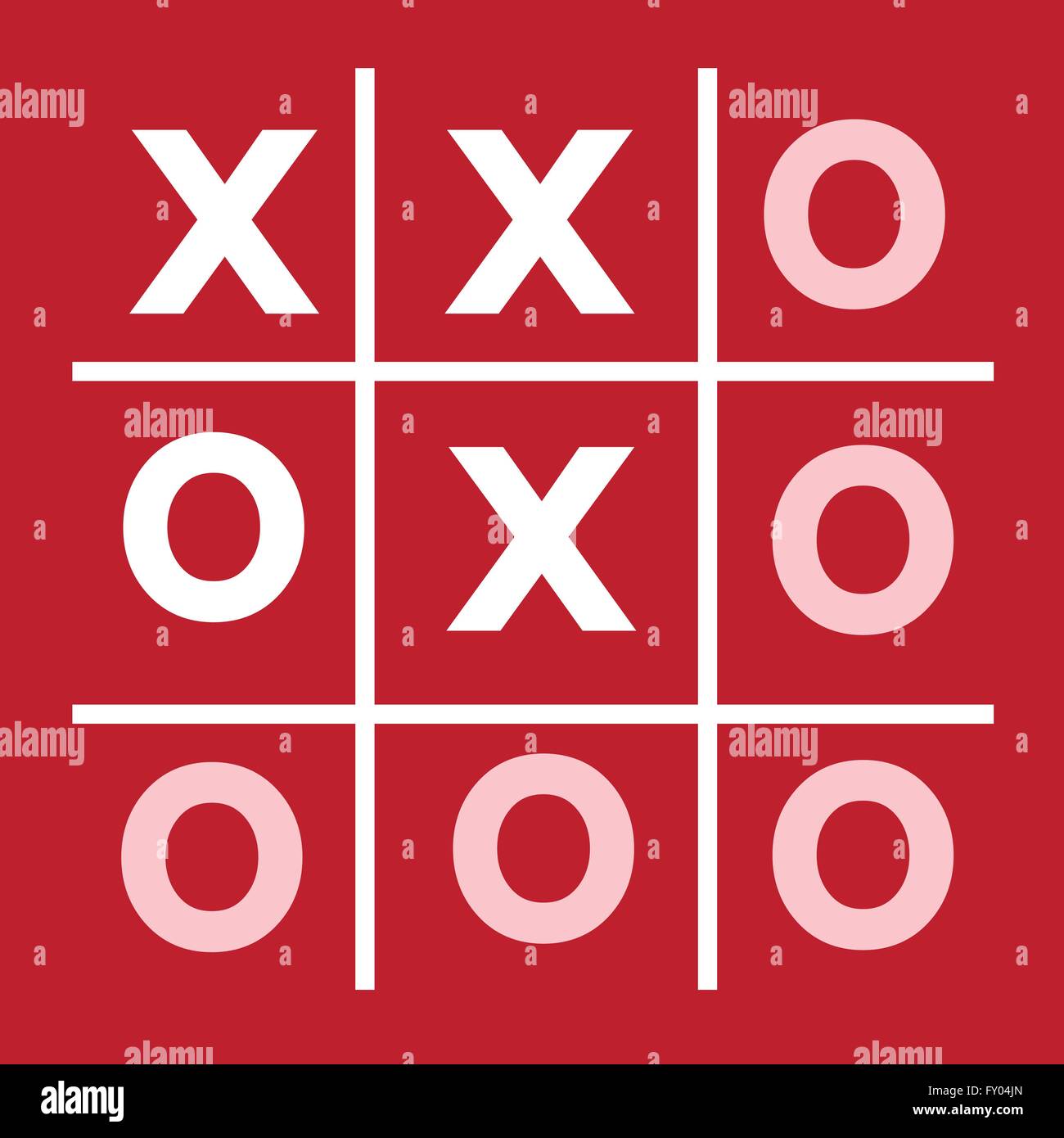 Tic Tac Toe Xo Game Tic Tac Toe X Game O Stock Vector Image And Art Alamy 6922