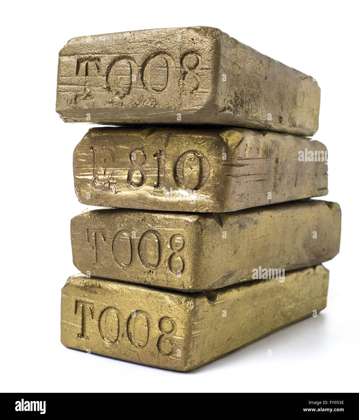 Stock image of a stack of gold bars the symbol of success. Stock Photo