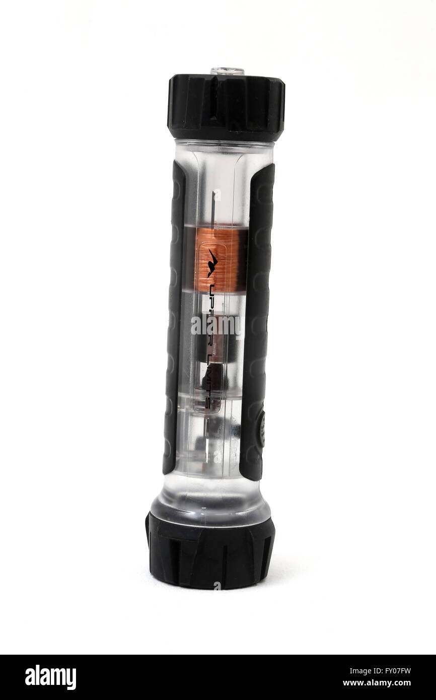 Upper Limits Flashlight Lights Up By Using Michael Faraday's Law Of