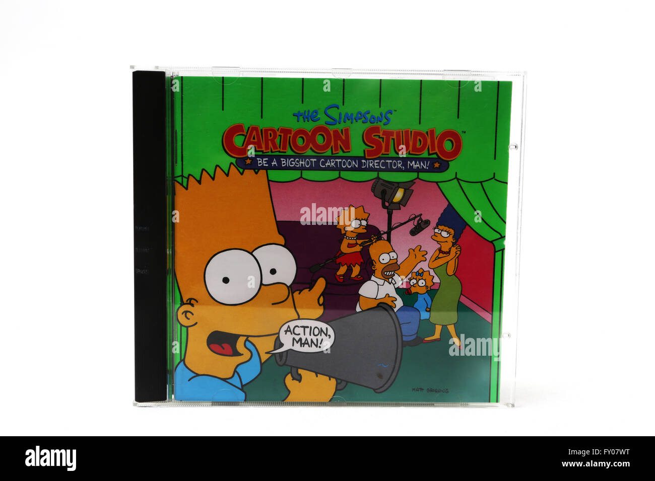 The Simpsons Cartoon Studio Computer Game CD Rom Stock Photo