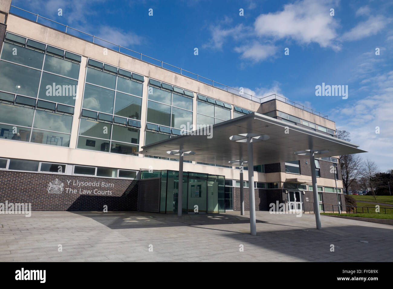 Mold Crown Court Flintshire North East Wales UK Stock Photo