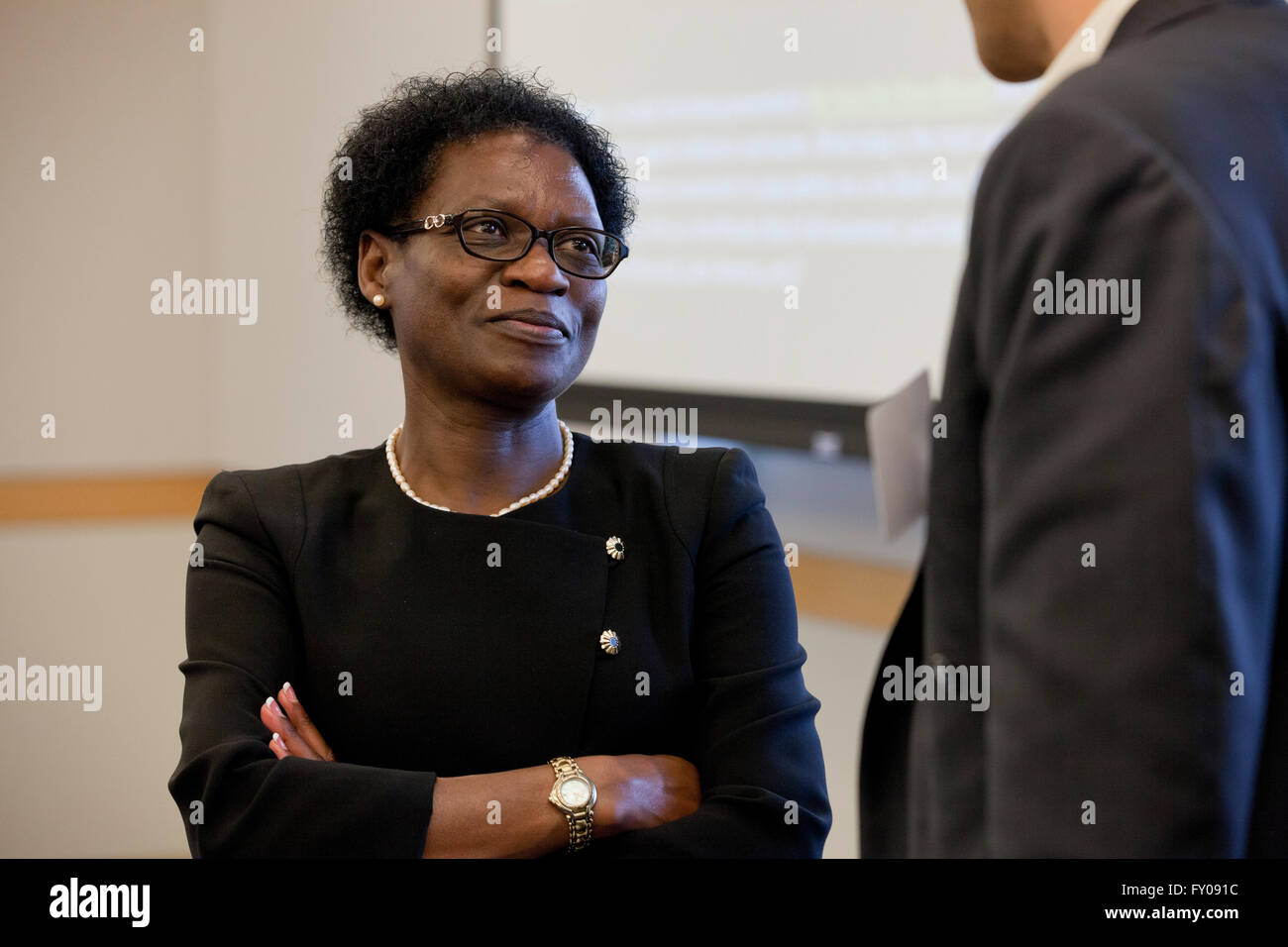 Elavie Ndura, Presidential Fellow for Diversity and Inclusion, George Mason University - April 04, 2016, Washington, DC USA Stock Photo