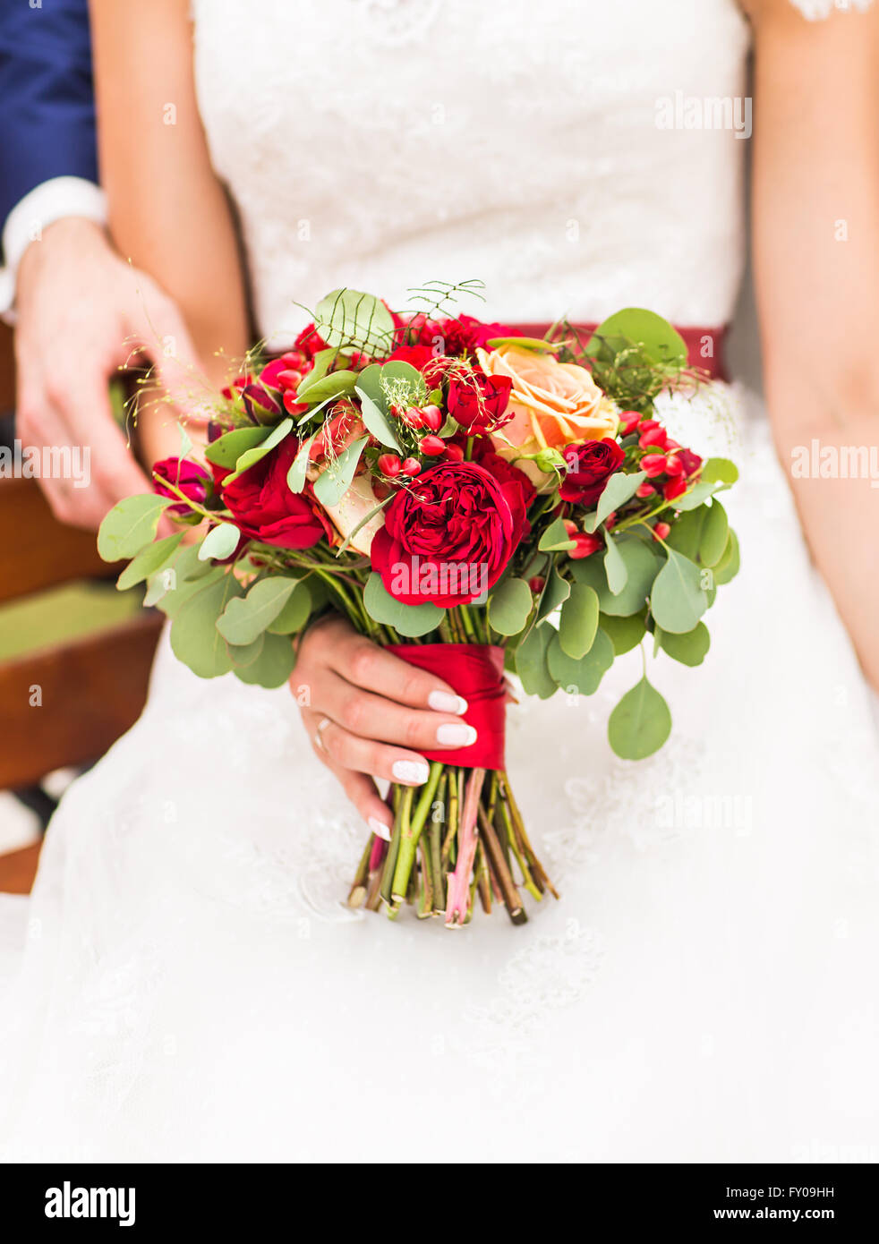 Wedding bouquet of flowers Stock Photo - Alamy