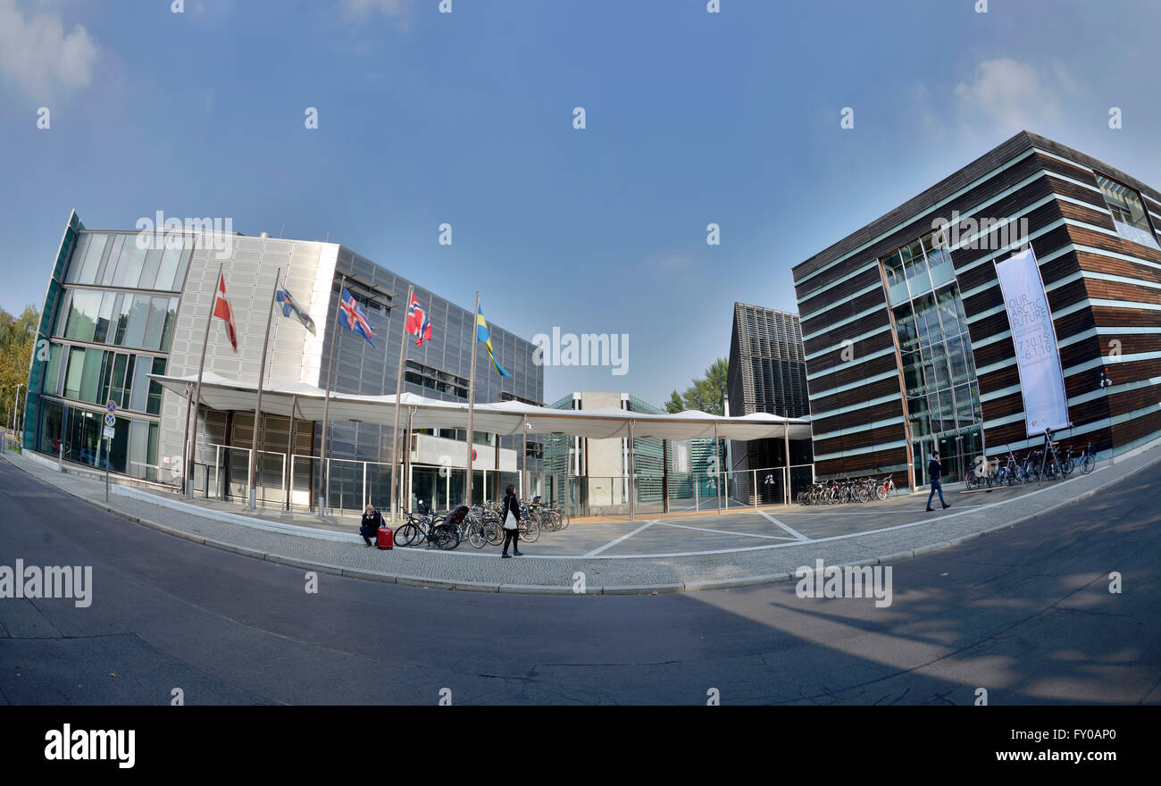 Nordische Botschaften, Rauchstrasse, Tiergarten, Mitte, Berlin, Deutschland Stock Photo