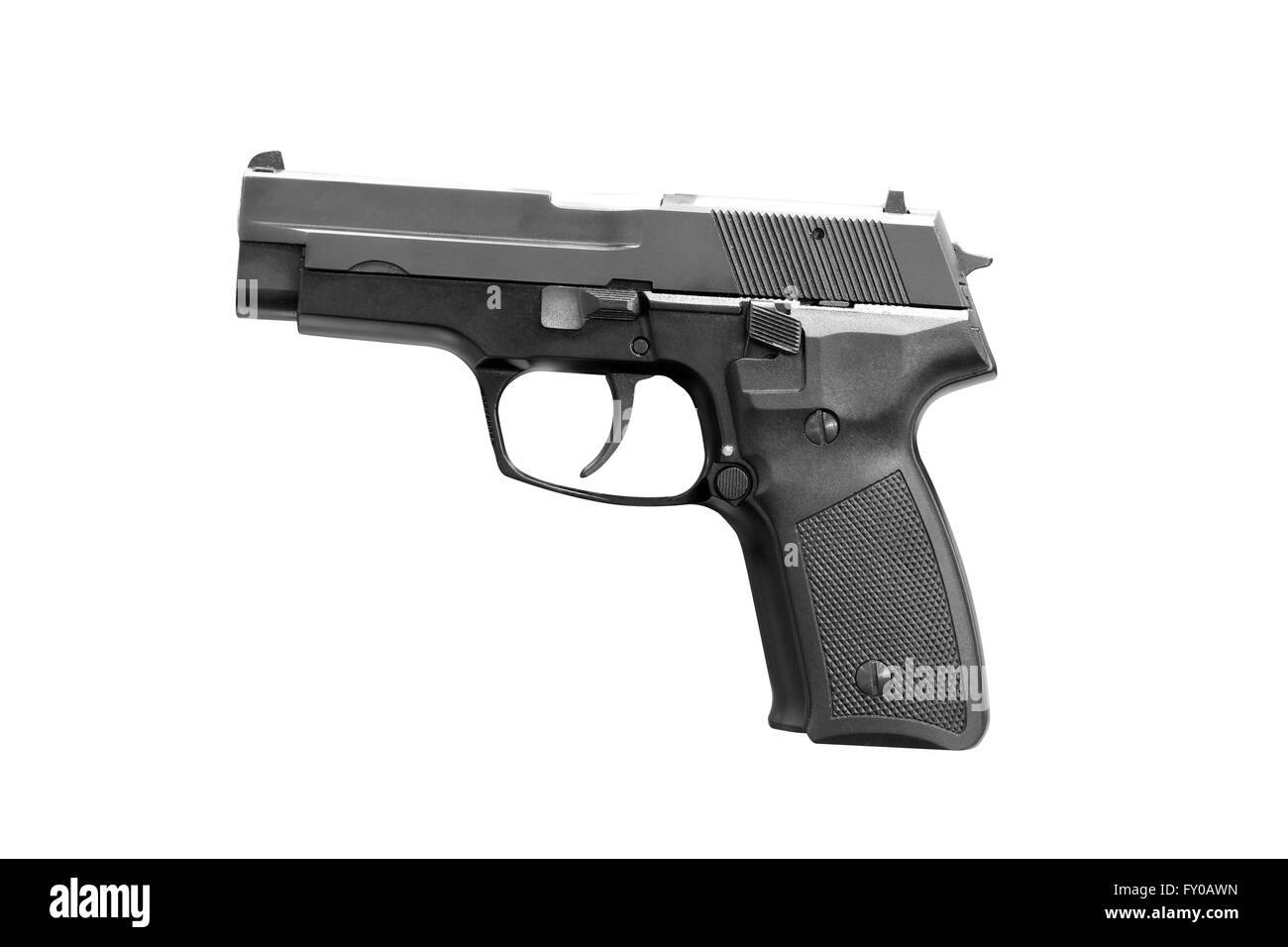 gun isolated on white Stock Photo Alamy