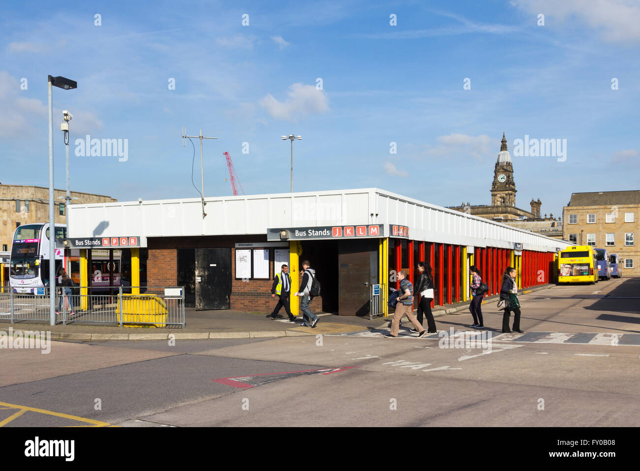Passengers at Bolton Moor Lane bus station. The station will close when