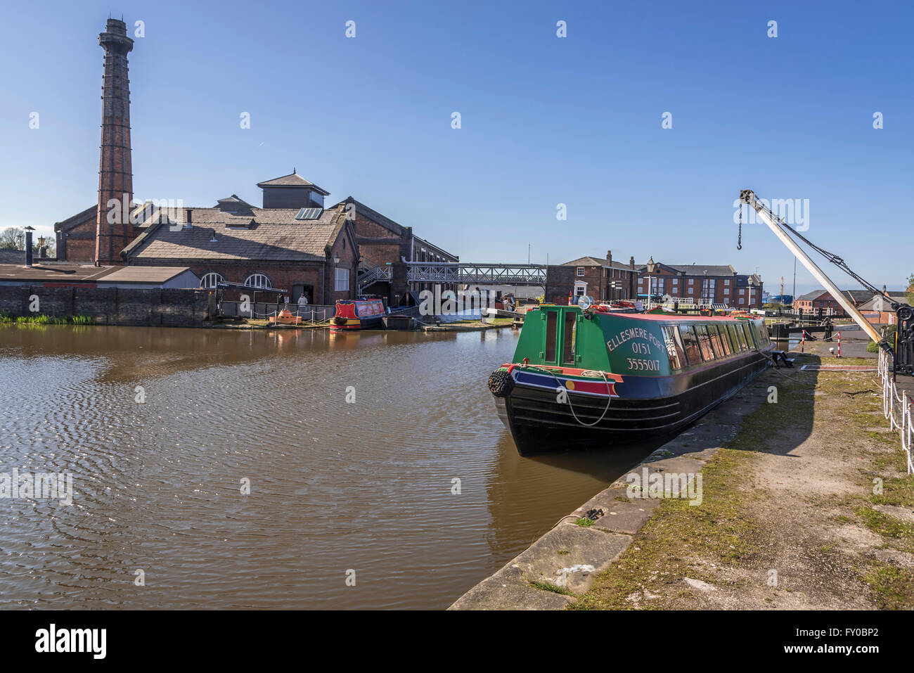 The National Waterways Museum is located in Ellesmere Port, Cheshire, England, Stock Photo